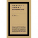 CONTRIBUCION A LA CRITICA DE LA ECONOMIA POLITICA