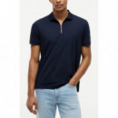 TOMMY HILFIGER - LIQUID COTTON ZIP REG POLO - DW5 - F|MW0MW43269/DW5