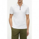 TOMMY HILFIGER - LIQUID COTTON ZIP REG POLO - YBR - F|MW0MW43269/YBR