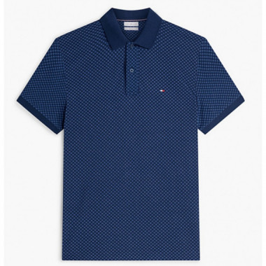 TOMMY HILFIGER - MICROPRINT PIQUE REG POLO - DCC - F|MW0MW43280/DCC