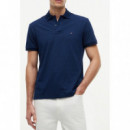 TOMMY HILFIGER - MICROPRINT PIQUE REG POLO - DCC - F|MW0MW43280/DCC