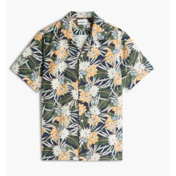 TOMMY HILFIGER - CO LYOCELL FLORAL SS SHIRT - 0GY - F|MW0MW43336/0GY
