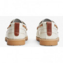 TOMMY HILFIGER - Hilfiger Braided Lth Boat Shoe - Ybl - F|FM0FM05892/YBL