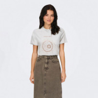 ONLY Camiseta Cloud Dancer 15215721-LUNAR Power
