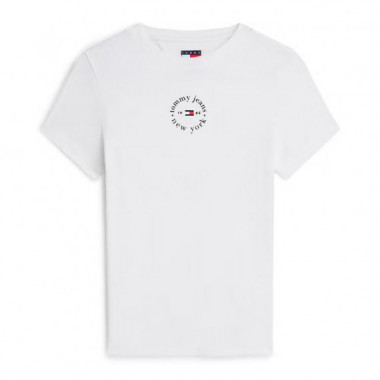 CAMISETA SLIM ESSENTIALS LOGO2 RIB