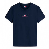 Camiseta Bregular Us Linear  TOMMY HILFIGER
