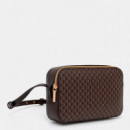 Bolso cruzado con logo monograma en todo el artículo