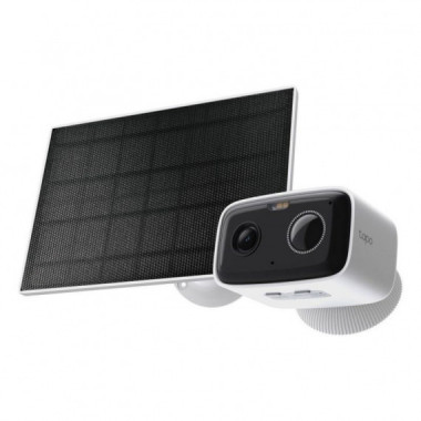TAPO CAMARA DE SEGURIDAD EXTERIOR IP WIFI CON PANEL SOLAR TC80 KIT AUDIO BIDIRECCIONAL