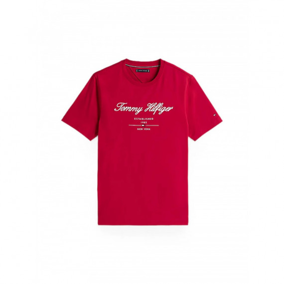 TOMMY HILFIGER - SCRIPT LOGO TEE - XLD - F|MW0MW33691/XLD