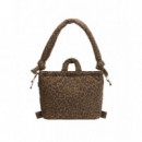 OLEND Bolsos Bolso Mochila ölend Ona Cotton Soft Bag Leopard