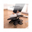 TOOQ Reposapies Ajustable TQFR0603-B Negro
