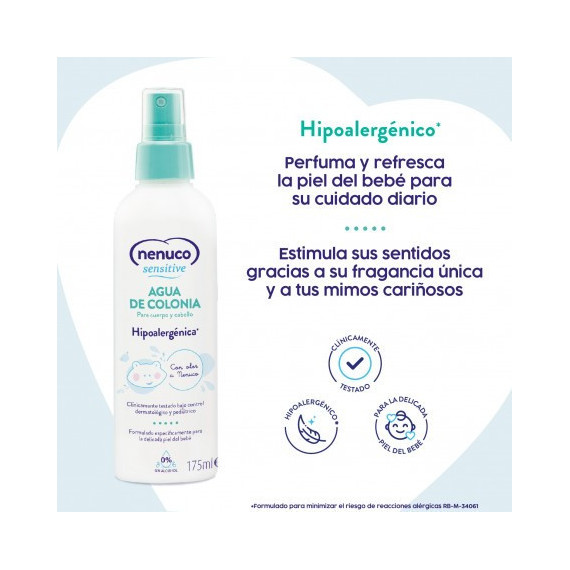 NENUCO Sensitive Agua de Colonia Hipoalergénica 175 Ml