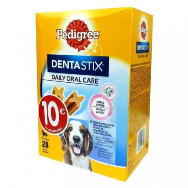 DENTASTIX perro mediano snack dental 28 ud