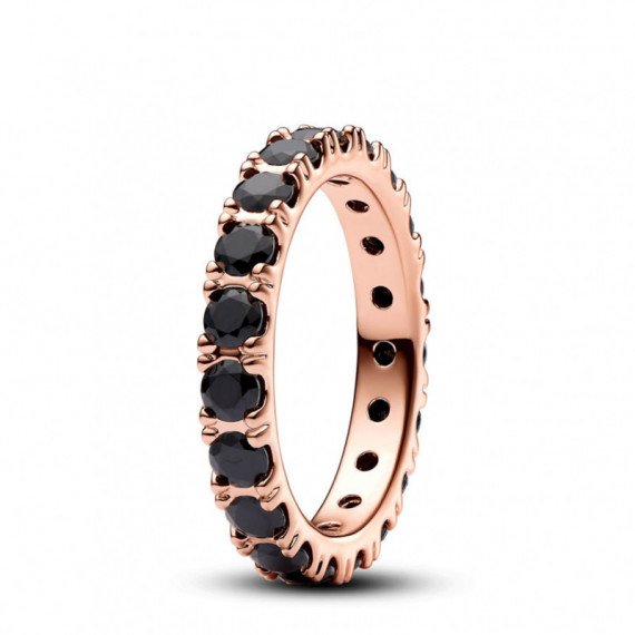 Pandora Anillo Eternity Fila Negra Brillante 180050C02