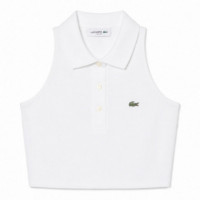 Polo sin mangas de piqué