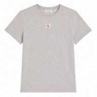 Camiseta de algodón suave con insignia