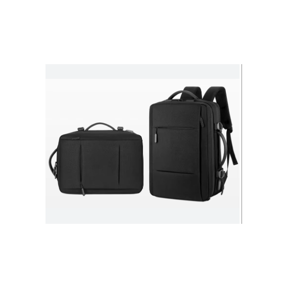 Mochila de Viaje Cabina Nylon Negra Gran Capacidad