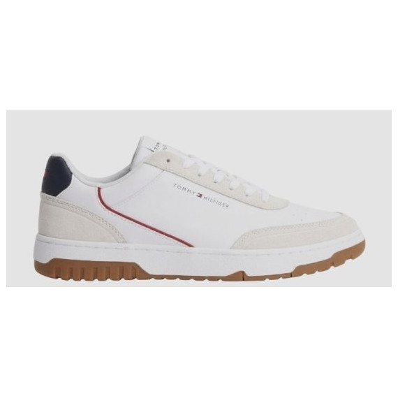 TOMMY HILFIGER - TH BASKET CORE LEATHER SUEDE MIX - 0GZ - F|FM0FM05881/0GZ