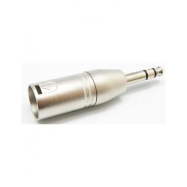 EUROCONNEX Adaptador Estereo XLR/M a Jack/M 6.3 1609