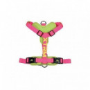 NAYECO perro arnes X-trm cronos neon fucsia 35-60 cm
