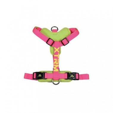 NAYECO perro arnes X-trm cronos neon fucsia 35-60 cm