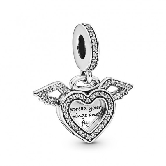 Pandora Navidad Joyería Charm Corazón & Alas de Ángel 798485C01