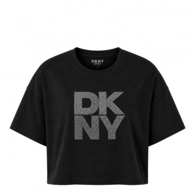 CAMISETA STACKED OMBRE RHINESTONE LOGO