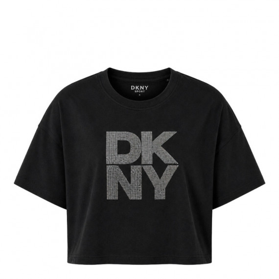 CAMISETA STACKED OMBRE RHINESTONE LOGO