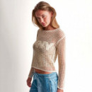 JERSEY CROCHET OPEN-STITCH LOGO