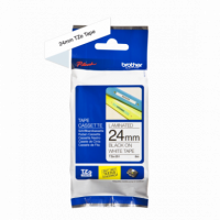 Cinta BROTHER P-touch Laminada Negro sobre Blanco 24MM 8M (TZ251)