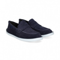 Mocasin Antifaz ante Azul  CAMPER