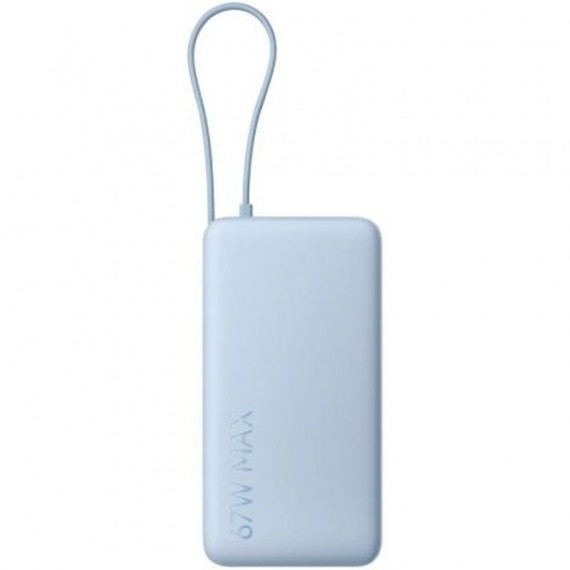 XIAOMI POWERBANK DE 20000 mAh Y 67 W AZUL CON CABLE INTEGRADO