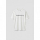 Camiseta regular fit de punto de algodón con estampado de logotipo de Antony Morato