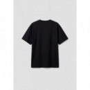 Camiseta regular fit de punto de algodón con estampado de logotipo de Antony Morato