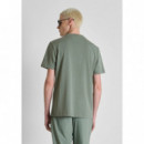Camiseta regular fit de mezcla de algodón interlock de Antony Morato