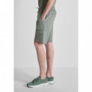 Pantalones cortos regular fit de mezcla de algodón con bolsillos de Antony Morato