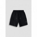 Pantalones cortos regular fit de mezcla de algodón con bolsillos de Antony Morato