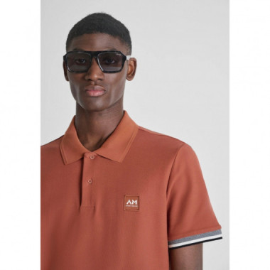 Polo regular fit de piqu&eacute; de algod&oacute;n con peque&ntilde;o logotipo de Antony Morato