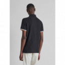 Polo regular fit de piqué de algodón con pequeño logotipo de Antony Morato
