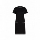 KARL LAGERFELD - logo jersey dress - 999 - B3W13031/999