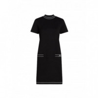 KARL LAGERFELD - logo jersey dress - 999 - B3W13031/999