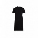 KARL LAGERFELD - logo jersey dress - 999 - B3W13031/999