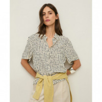 Blusas y Camisas Camisa YERSE Ipanema Navy Dots