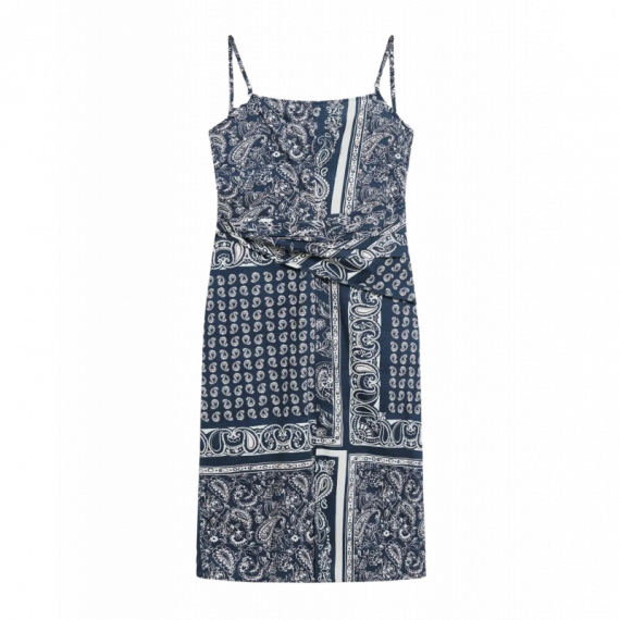Vestidos Vestido ESE O ESE Cassis Estampado Paisley Azul