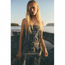 Vestidos Vestido ESE O ESE Cassis Estampado Paisley Azul
