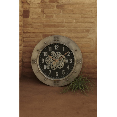 RELOJ MECANISMO GRIS