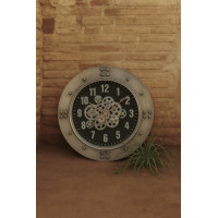 RELOJ MECANISMO GRIS