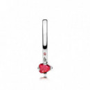 PANDORA San Valentín Joyería Anillo Corazón Circonitas Rosas y Rojas 196574CZRMX