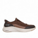 Skechers Hands Free Slip-ins: Contour Foam - Cozy Fit Cordelux 232618-BRN