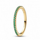 PANDORA Anillo con Cristales Verde Oceáno 162999C03